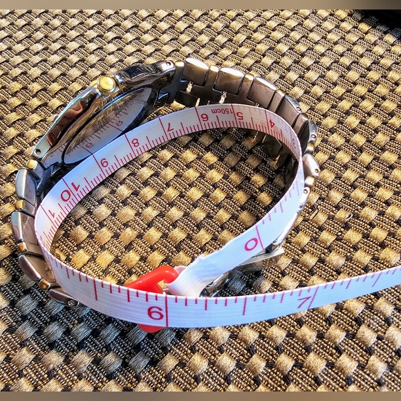 Bulova Infinity Collection wristwatch, two-tone. Unisex EUC! - Picture 3 of 16